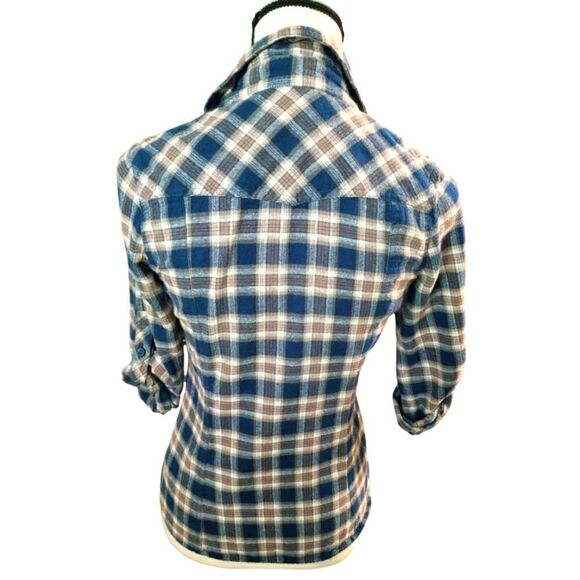 5/$25 Forever 21 plaid button down shirt - Picture 3 of 5